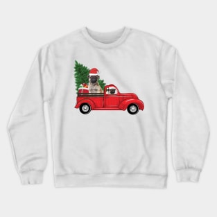 Funny Christmas Pug Dog Lovers Owners Christmas Xmas Crewneck Sweatshirt